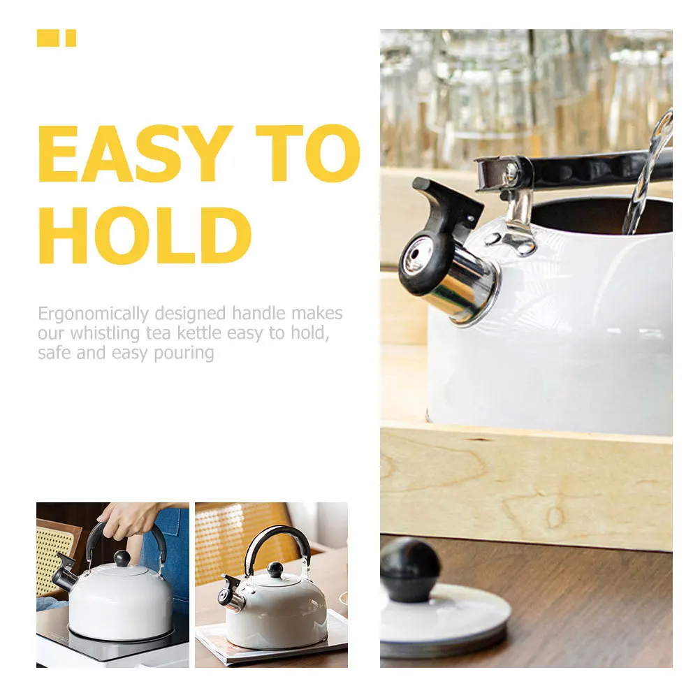 

Stainless Steel Whistling Kettle 3L Large Capacity Practical Quick Boiling Automatic Whistle Ergonomic Design