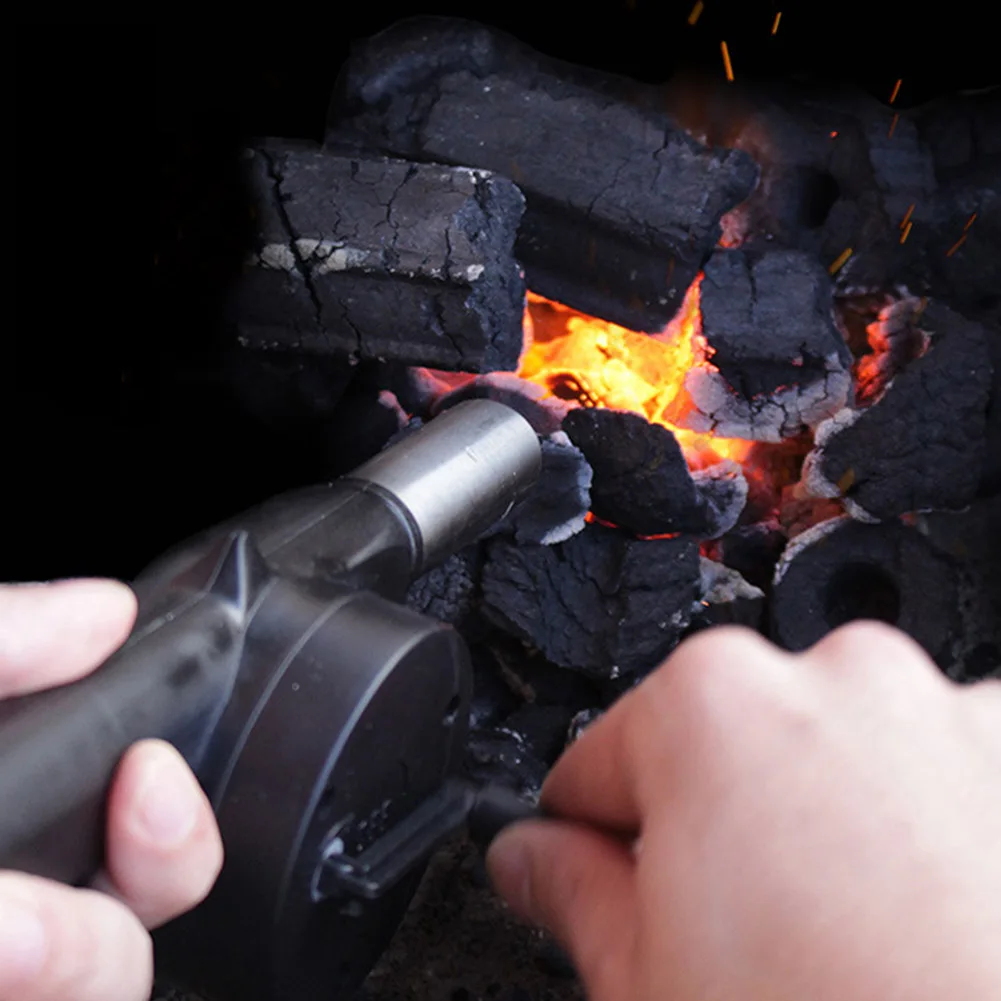 

Portable Air Blower Lightweight Charcoal Coal Starter Fan Multi-function Cooking BBQ Fan for Camping Picnic Bonfire