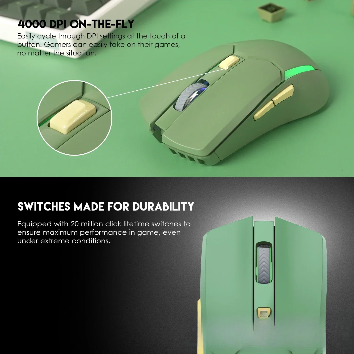 WGC2 Wireless Mouse Pixart3220 Office Mouse