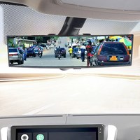 Car Rear View Mirror Large Vision Angle Panoramic Auto Assisting Mirror 300mm Car Interior Accessories Baby Rearview Mirror