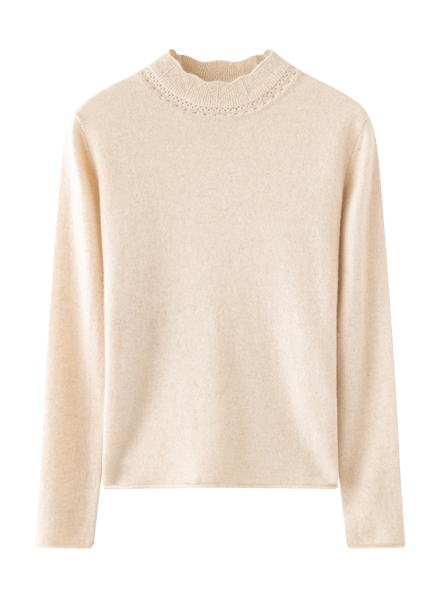 

Выдалбливают 2025 года, 100% кашемир, женский теплый мягкий изысканный свитер с воротником-стойкой, осень-зима, однотонная элегантная модная одежда, топы