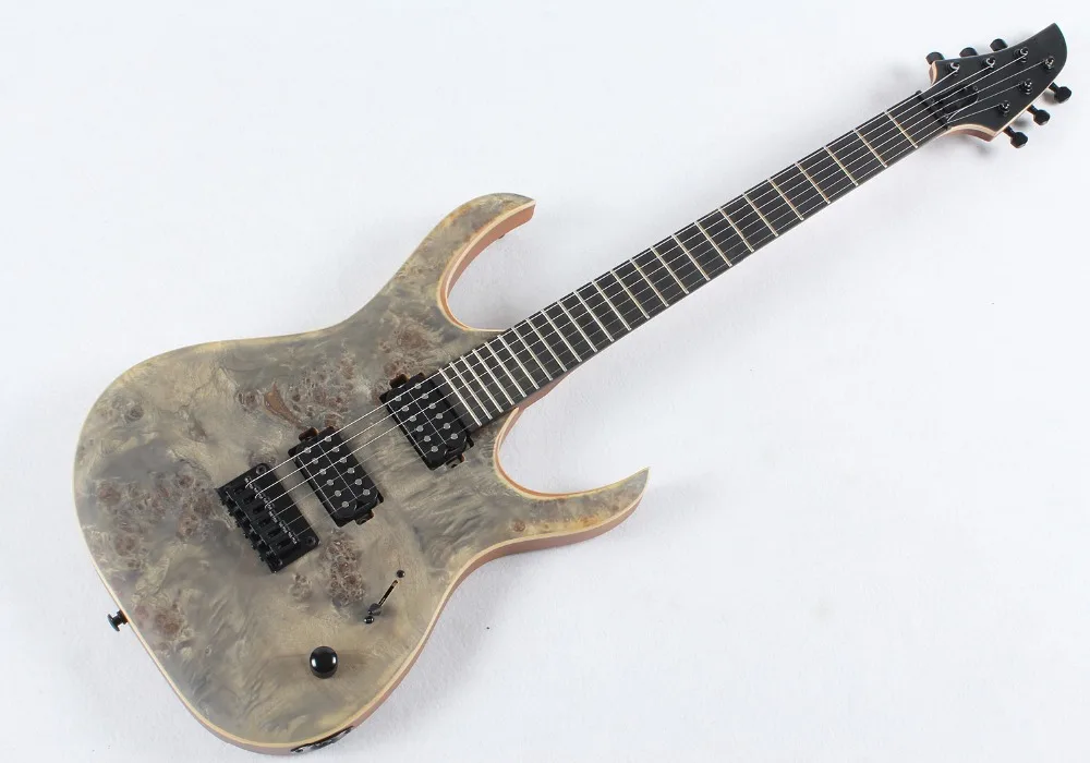 good quality 6 string  burl maple top mahogany body neck electric guitar guitars