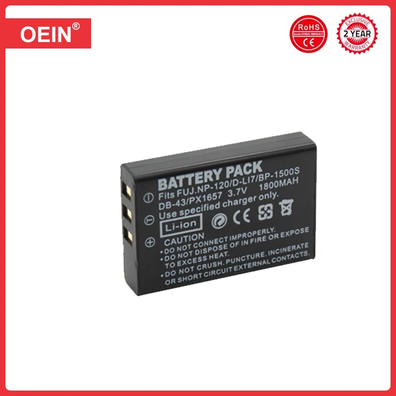 NP-120 FNP120 NP120 Battery for Fujifilm FinePix F10 F11 Zoom M603 MX4 603 bateria celular DLI7 1800mAh np 120 Batterie Camera