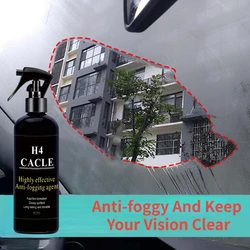 Anti-fog Spray Glass Coating Agent Windshield Defogger Long-lasting Auto Mirror Car Glass Waterproof Spray Hydrophobic