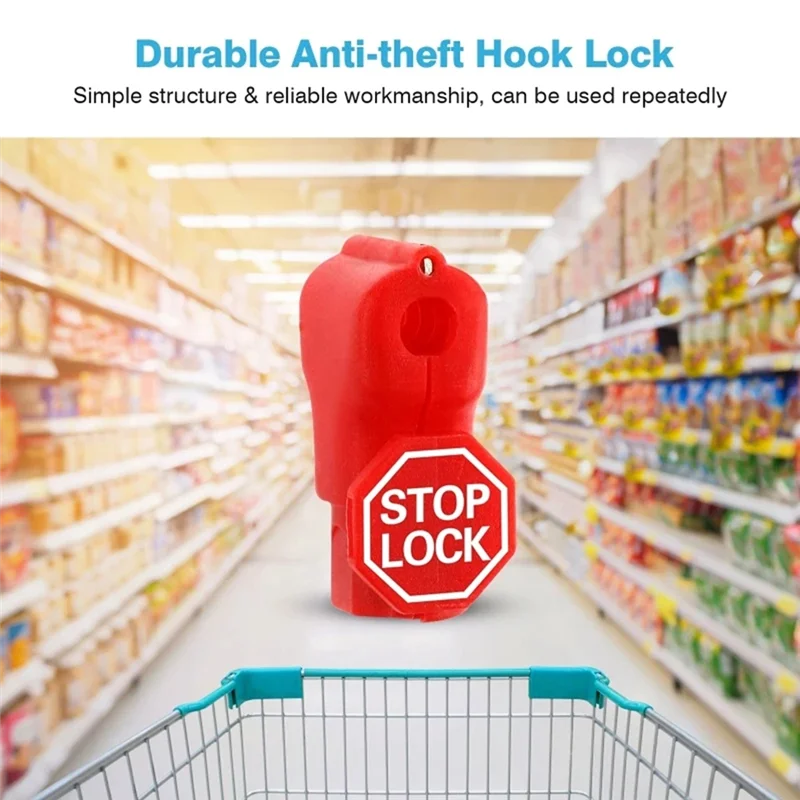 

ABVT-100Pcs 6Mm Anti-Theft Locks Device Retail Shop Supermarket Peg Hook Stop Lock Pegboard Safety Display Hook Lock