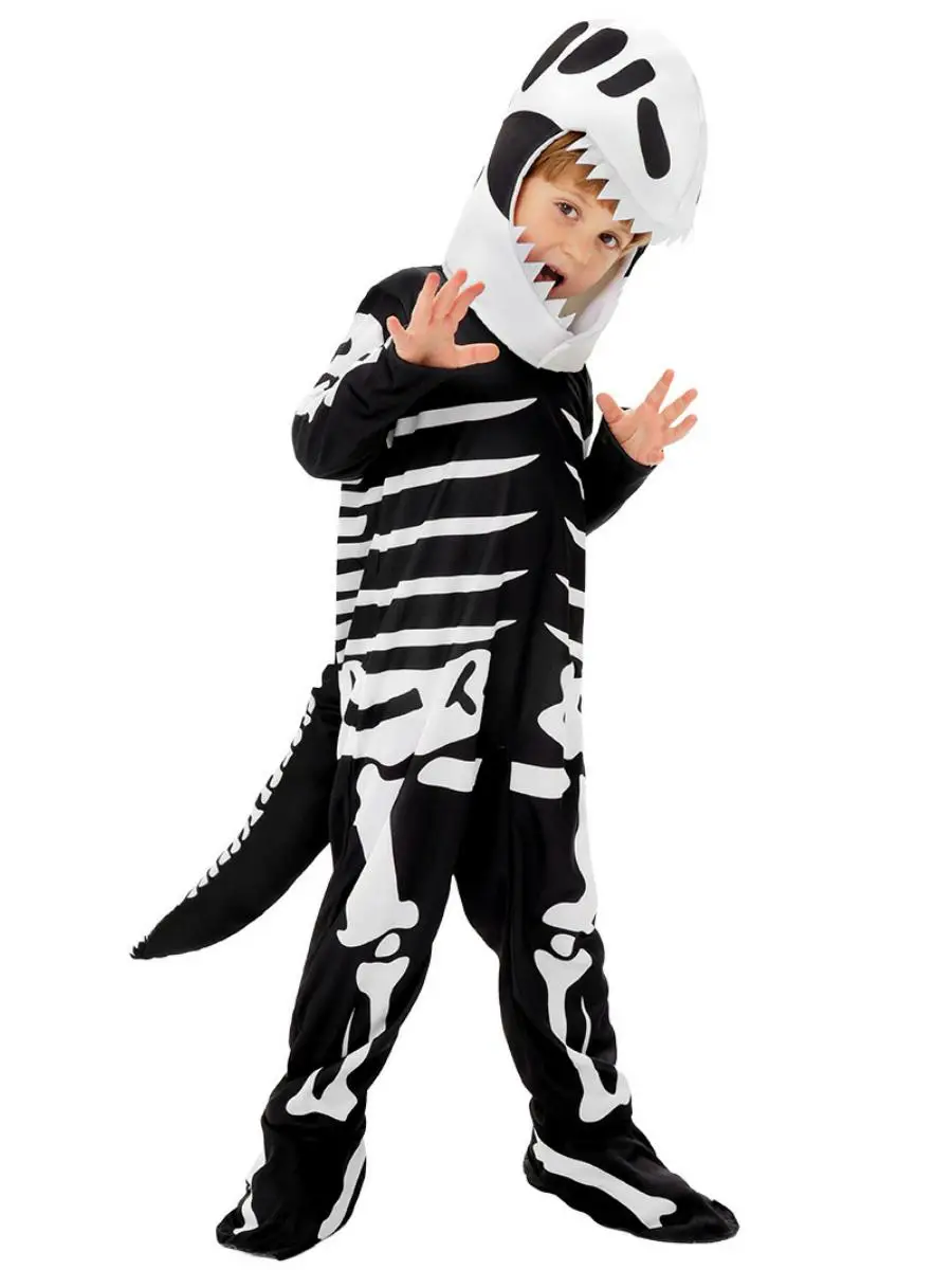 جديد أداء الهالوين زي الجمجمة pratosaurus الأطفال تأثيري الملابس شبح مهرجان الهيكل العظمي الزي المرحلة ارتداء