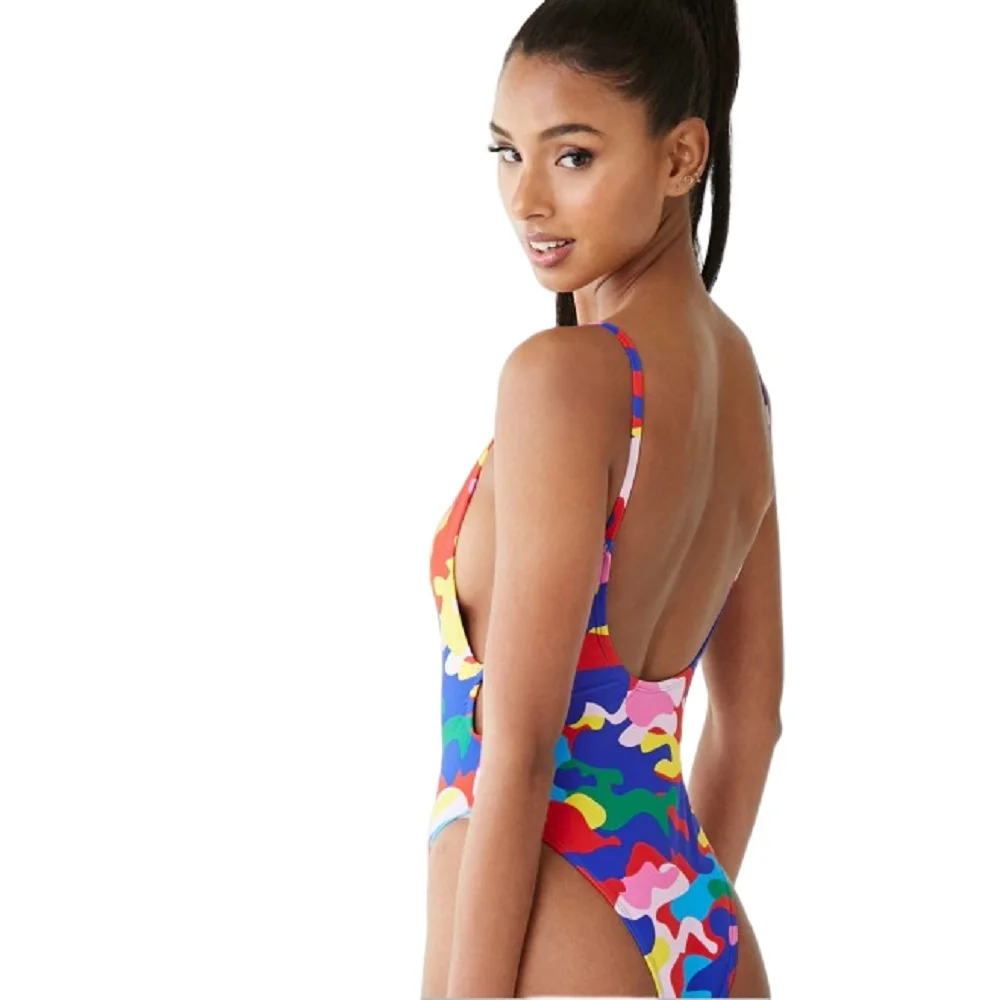 One-piece Swimsuit 2023 Stylish New Full Bikini Set One Piece Whole Swimwear For Women Sexy Swim Bathing Suits Swimming