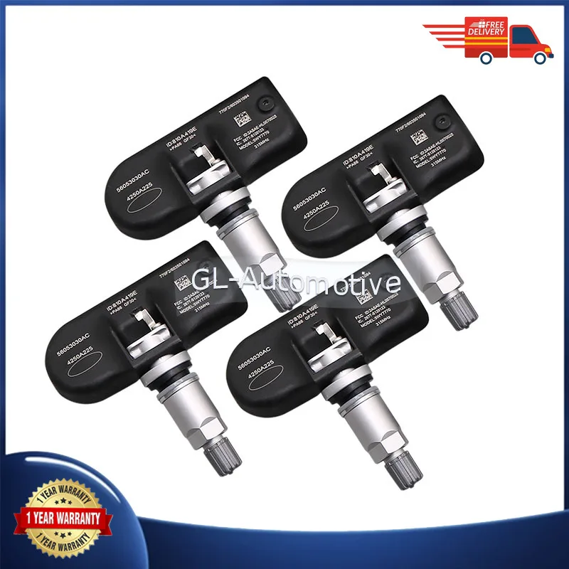 

Set of (4) 56053030AC 315MHZ TPMS Tire pressure sensor For CHRYSLER TOWN & COUNTRY Crossfire EEP GRAND CHEROKEE DODGE CHARGER