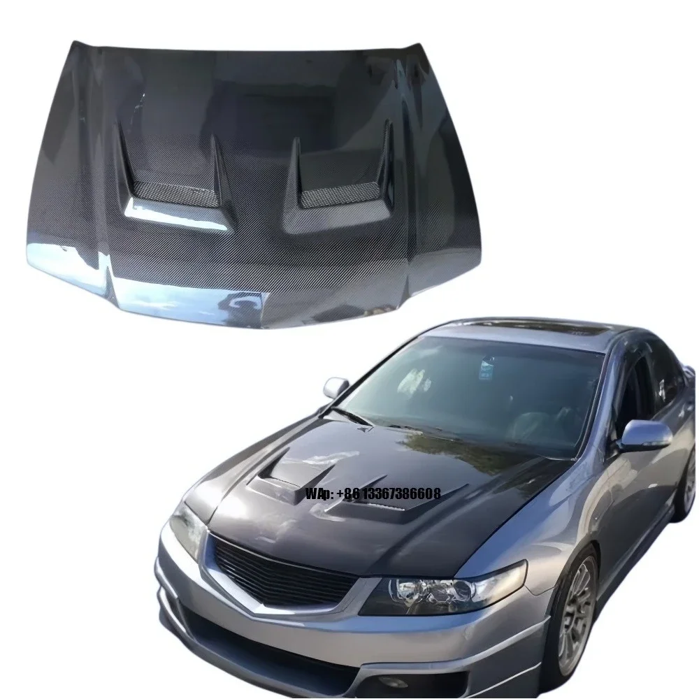 

Carbon Fiber Hood with Vents and Clips for TSX CL7 CL9 2003-2007