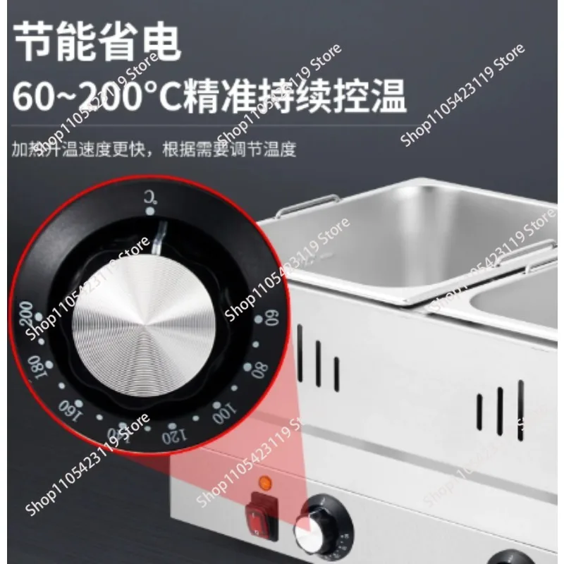 Desktop Electric Large-capacity Electric Fryer Popcorn Chicken Wing Commercial Stainless Steel Sausage Insulation Machine