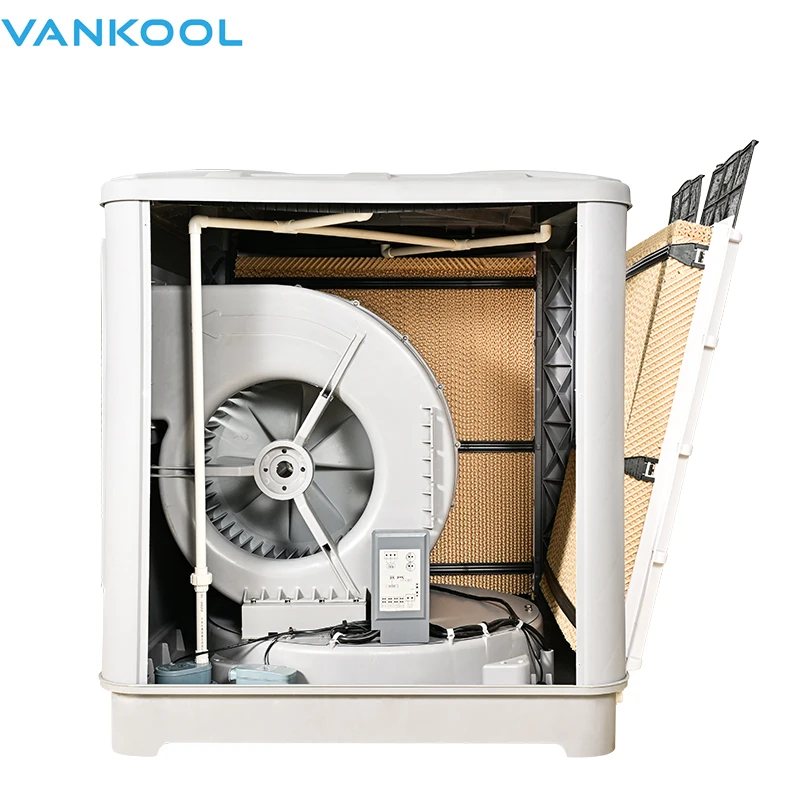 Water Cool Roof Mounted Industrial Swamp Cooler Duct Evaporative air Coolers Fan Industrial Desert Cooler