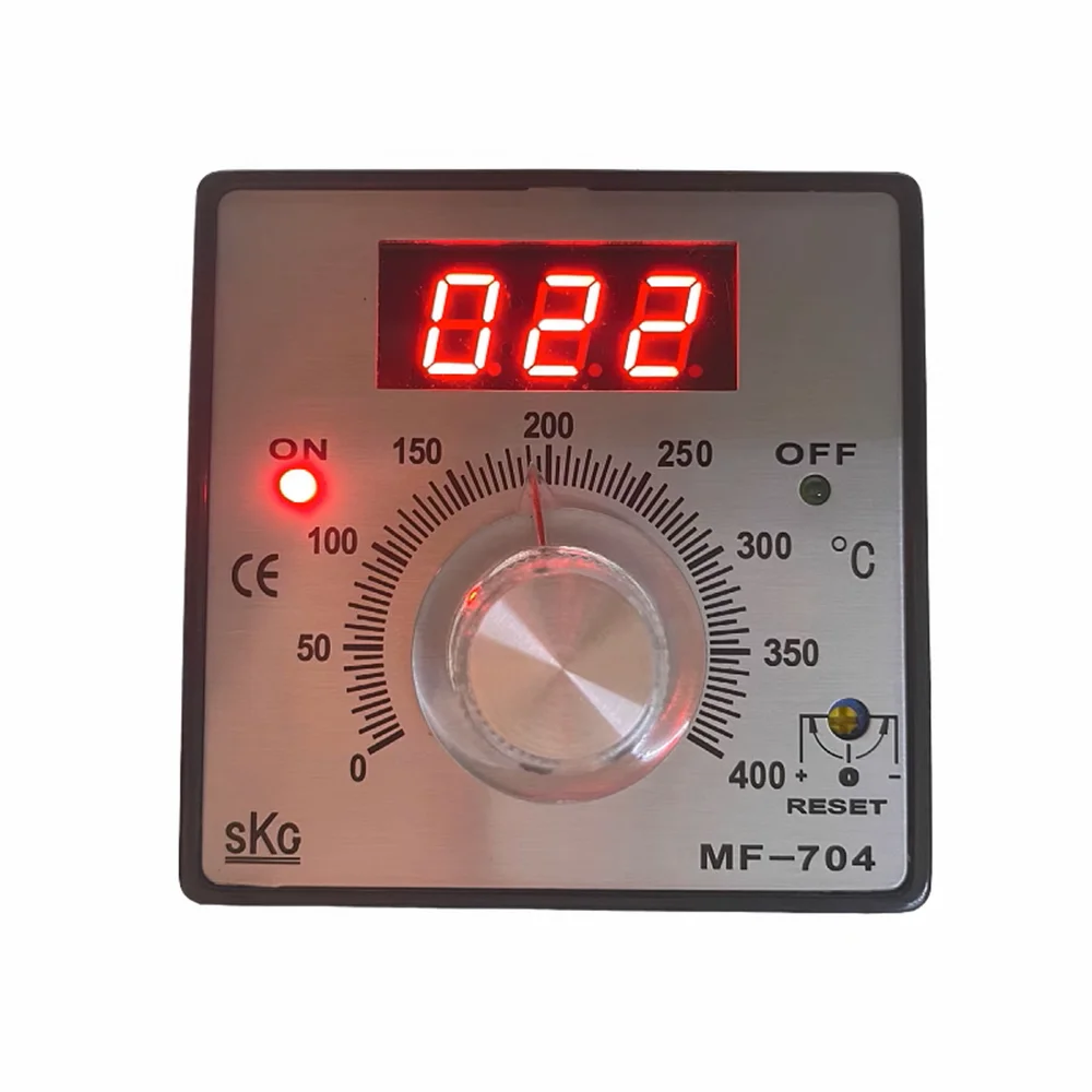 

Taiwan SKG knob digital display temperature controller MF-704 spot supply SKG MF704 thermostat MF-704 PT100 K