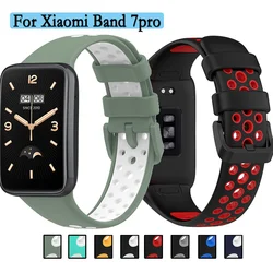 Strap For Xiaomi Mi Band 7 Pro Watch Band Creative Two-color Style Silicone Bracelet Replacement For XiaoMi Band 7Pro Wristband