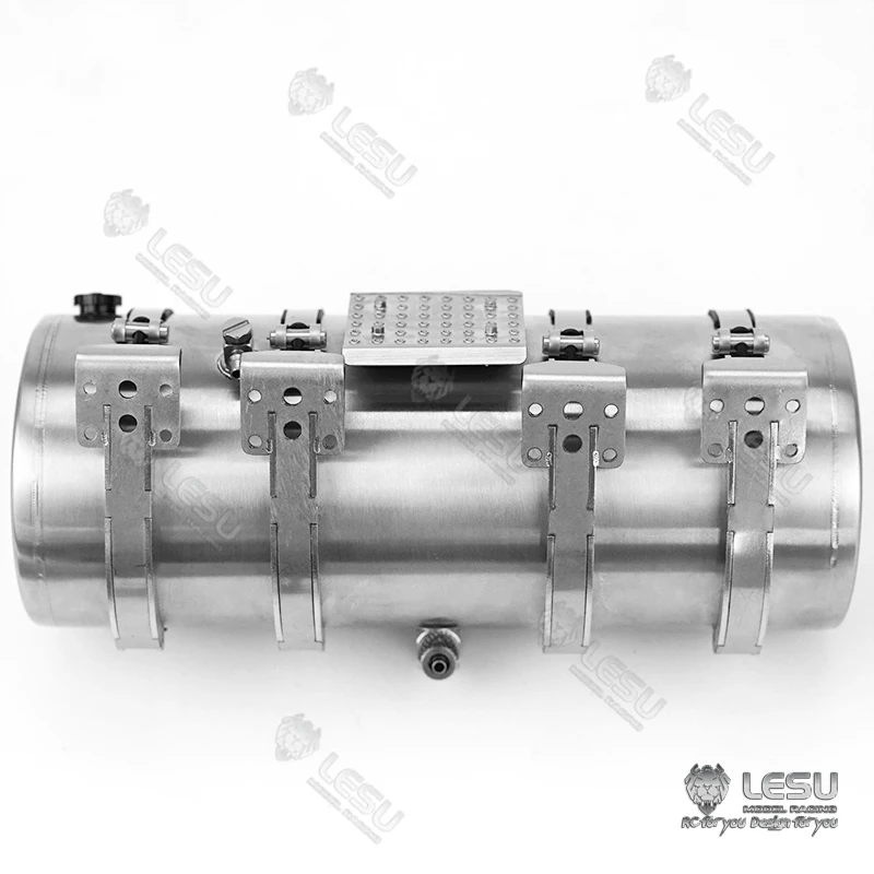 130MM LESU Metal Simulation Tank for 1/14 RC TAMIYA VOLVO FH16 Tractor Truck Trailer DIY Model Car