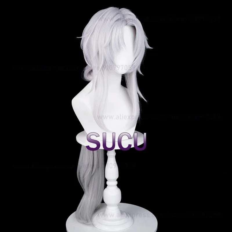 Nene 2025 Honkai Star Rail YingXing Cosplay Blade 100cm Silver White Hair Heat Resistant Synthetic Wigs + Wig Cap view 3