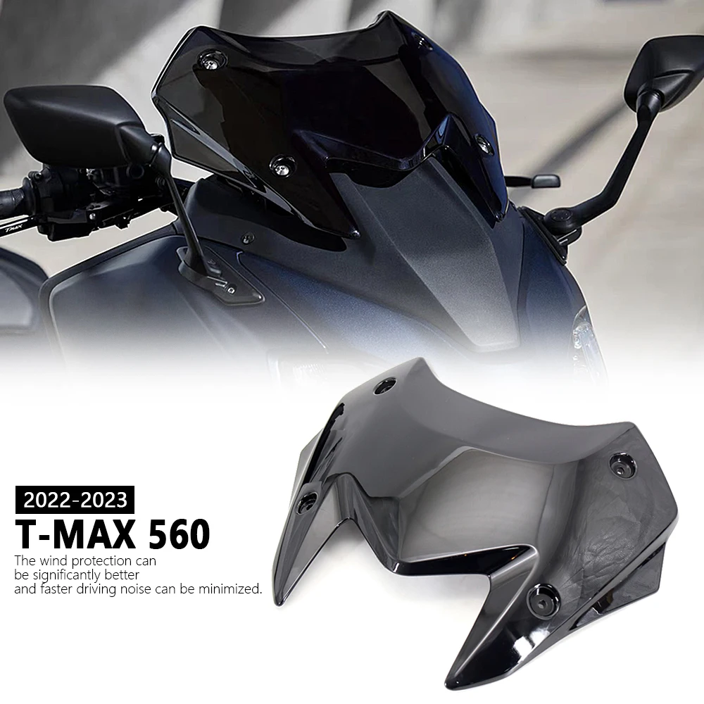 Motorcycle For Yamaha T-MAX560 TMAX560 T-max560 Sports Windshield WindScreen Wind Deflector Visor Viser Fits T-MAX 560 2023 2022