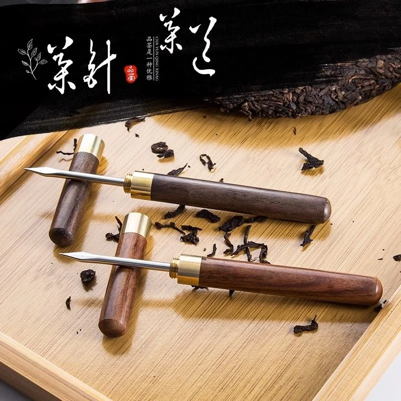 GIANXI Wooden Tea Knife Chinese Tea Ceremony Accessories Tea Brick Pu \'er Tea Tool Tea Needle Kung Fu Tea Set Conical Needle