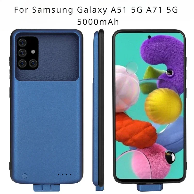 5000mAh Dla Samsung Galaxy A51 5G A71 5G Etui na baterie Ładowarka na baterie Etui na baterie 5000mAh Ładowarka na baterie Etui na baterie