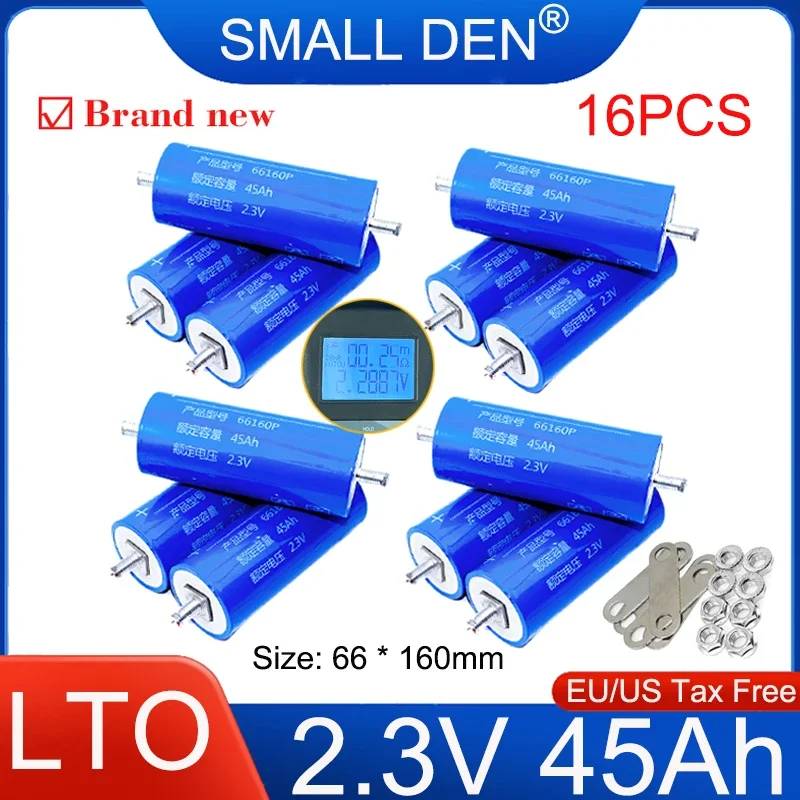 

12PCS 2.3V 45Ah Original Yinlong 66160 Lithium Titanate LTO Battery low temperature resistance DIY 12V 24V Car Speaker RV Solar