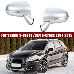Car Accessories For Suzuki S-Cross /SX4 S-Cross 2014 2015 Auto Outside Door Rearview Mirror Assemblys 6/8PIN