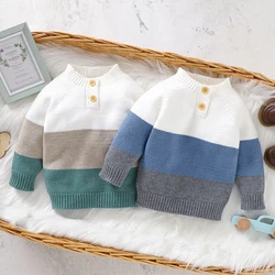 Autumn Kids Baby Girls Boys Long Sleeve Stripe Pullover Sweaters Infant Baby Girl Boy Children's Clothes Knit Sweaters