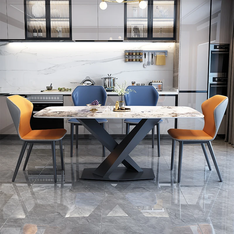 Marble Dining Extendable Tables Living Room Coffee Table Sliding Kitchen Complete Restaurant Mesa Auxiliar Home Furniture