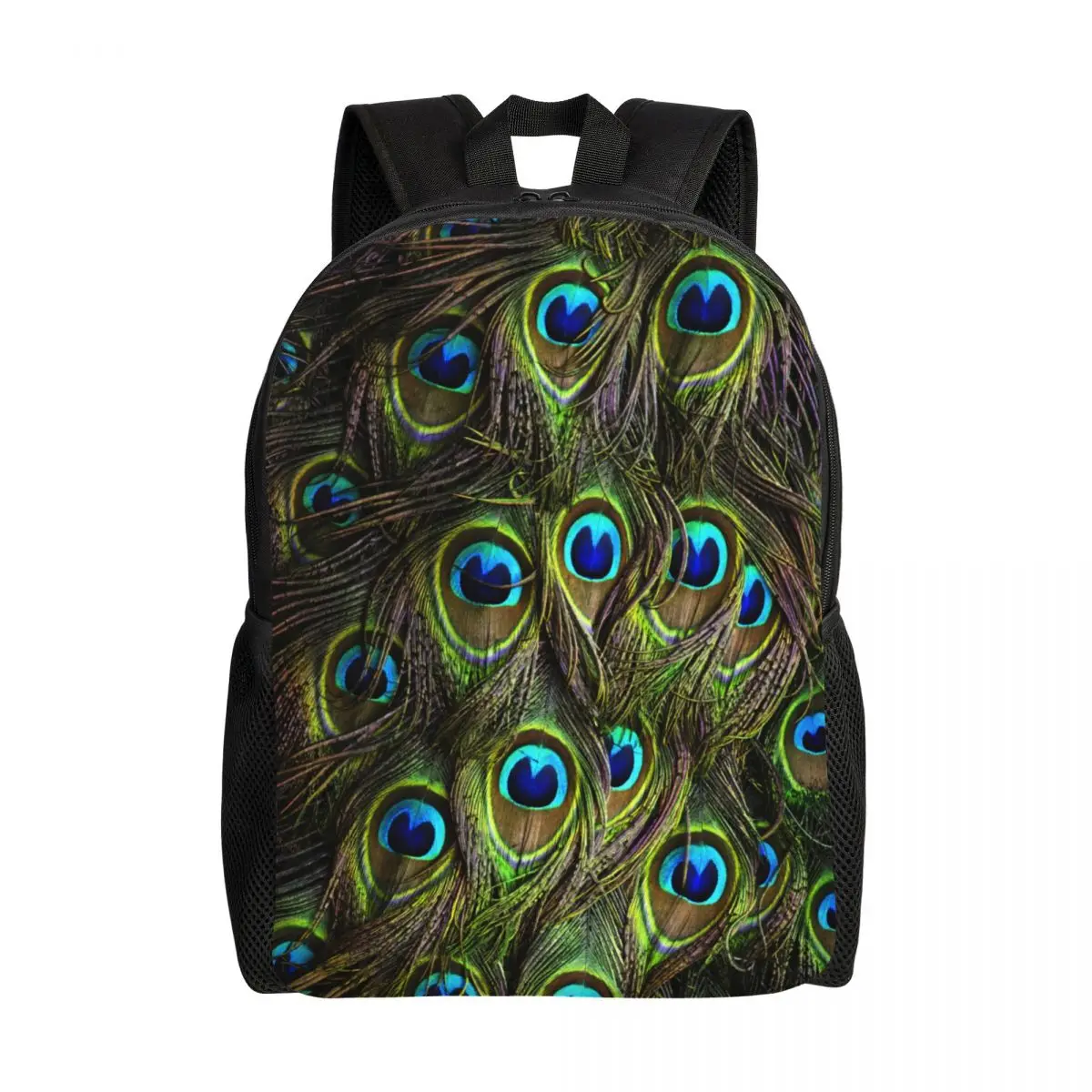 Peacock Cute And Beautiful Backpacks for Men Women Water Resistant School College Feather Animal Bag Printing Bookbag