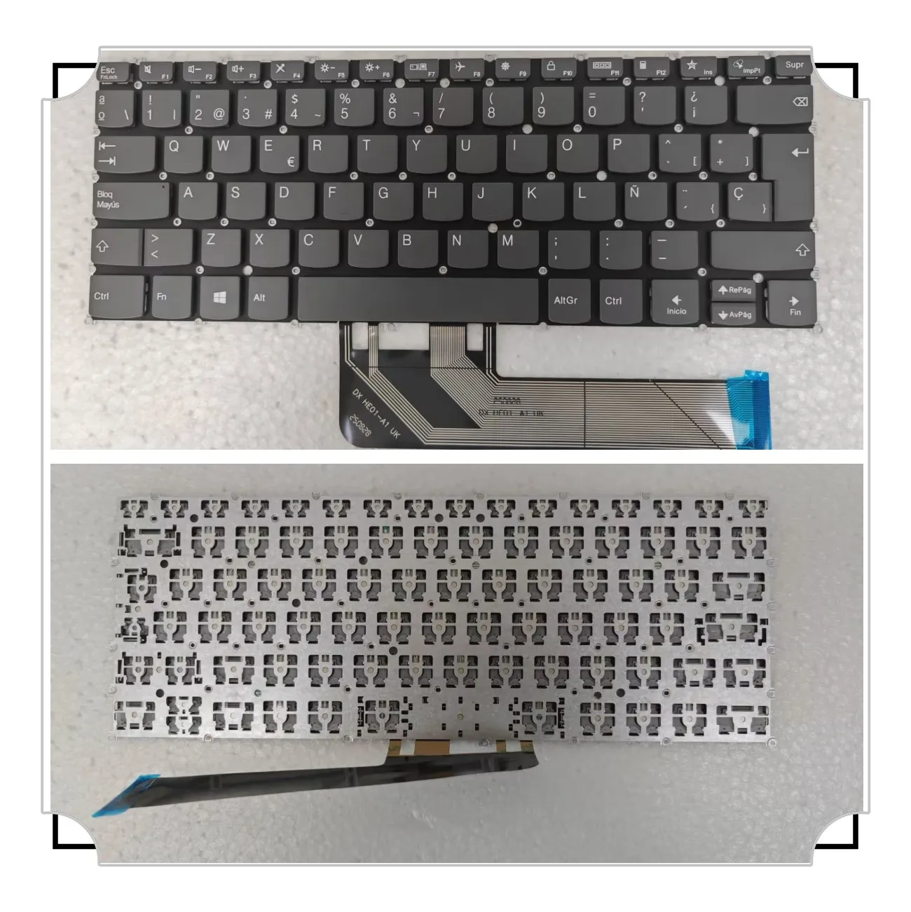 Spanish Non-Backlit Keyboard for Lenovo IdeaPad Flex 5-14are05 5-14iil05 5-14itl05 5-14alc05 ThinkBook 14 14S 14p G2 G3 ITL/ARE