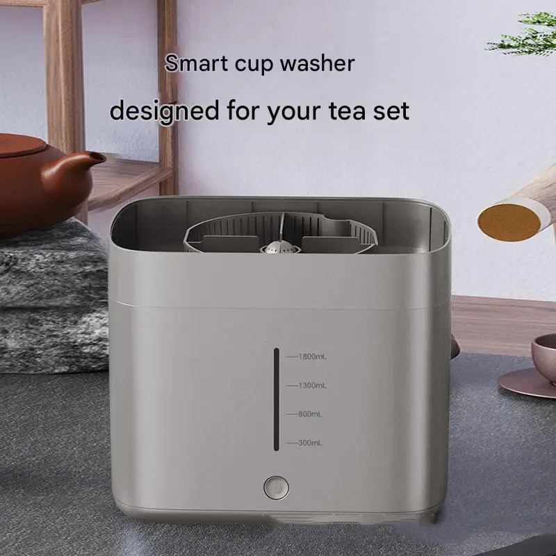 Indoor Outdoor Portable Desktop Plastic Glass Rinser Mug Bottle Beer Milk Tea Coffee Cup Cleaner Intelligent Tea Set Cleaner