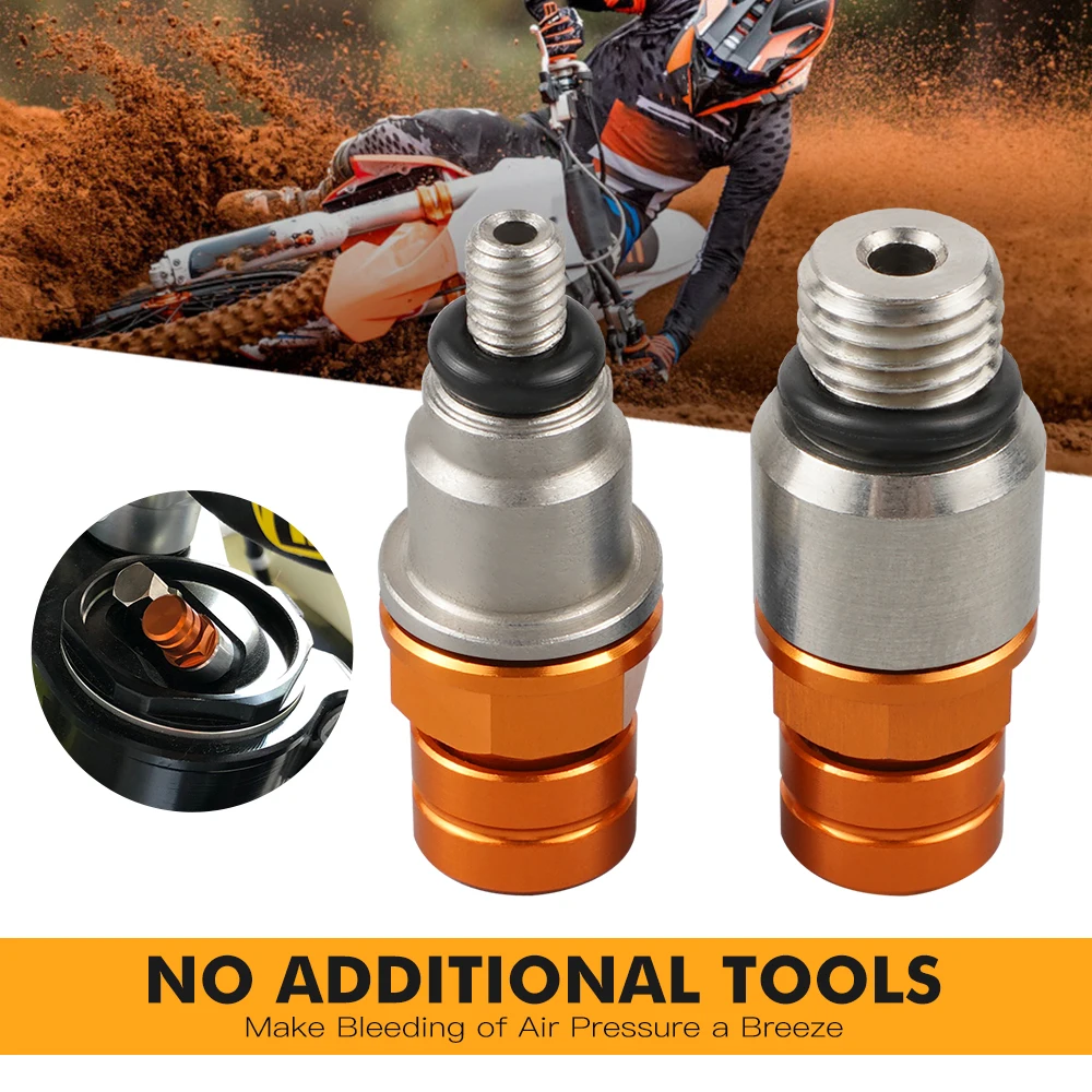 ل KTM SXF 250 SXF 450 SX 125 XC XCF 125 250 300 350 450 2017-2019 SX 85 2018-2019 M4x0.7 M8x1.0 شوكة الهواء النازف صمام المسمار