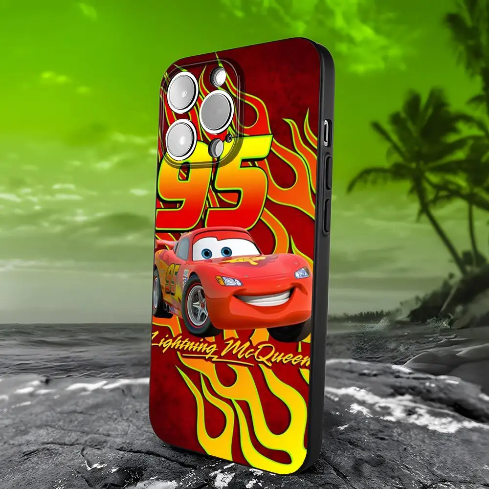 Cars 95 Lightning McQueen Phone Case For IPhone 15 16 13 Pro Max 14 12 11 Xr X 8 7 6 Plus Luxury Back Cover