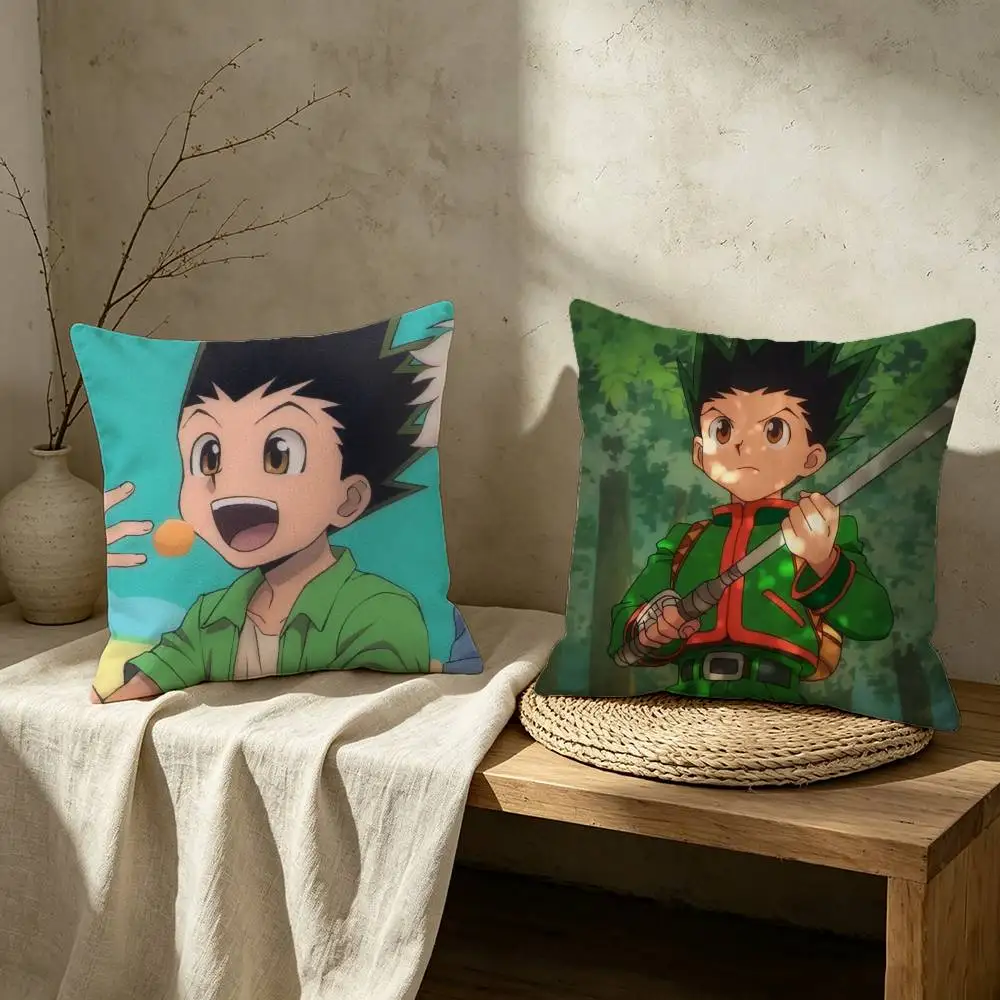 Hunter x Hunter Gon Freecss Pillow Case for Sofa Living Room Home office Decor Protective Cover