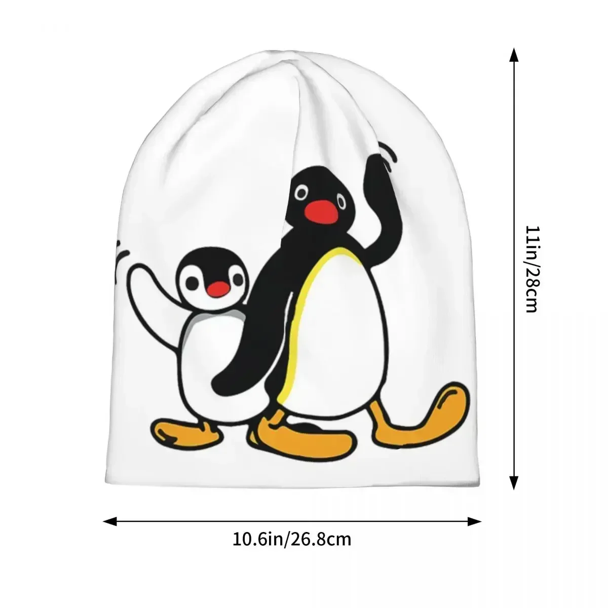 Noot Noot Pingu Funny Bonnet Hat Knitting Hats Men Women Cool Unisex Cartoon Penguin Warm Winter Beanies Cap