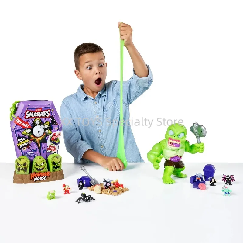 ZURU Smashers Mega Horror House Series 1 Large Size Interactive Toy Adventure Archaeology Excavation Treasure Chest Tricky Toys
