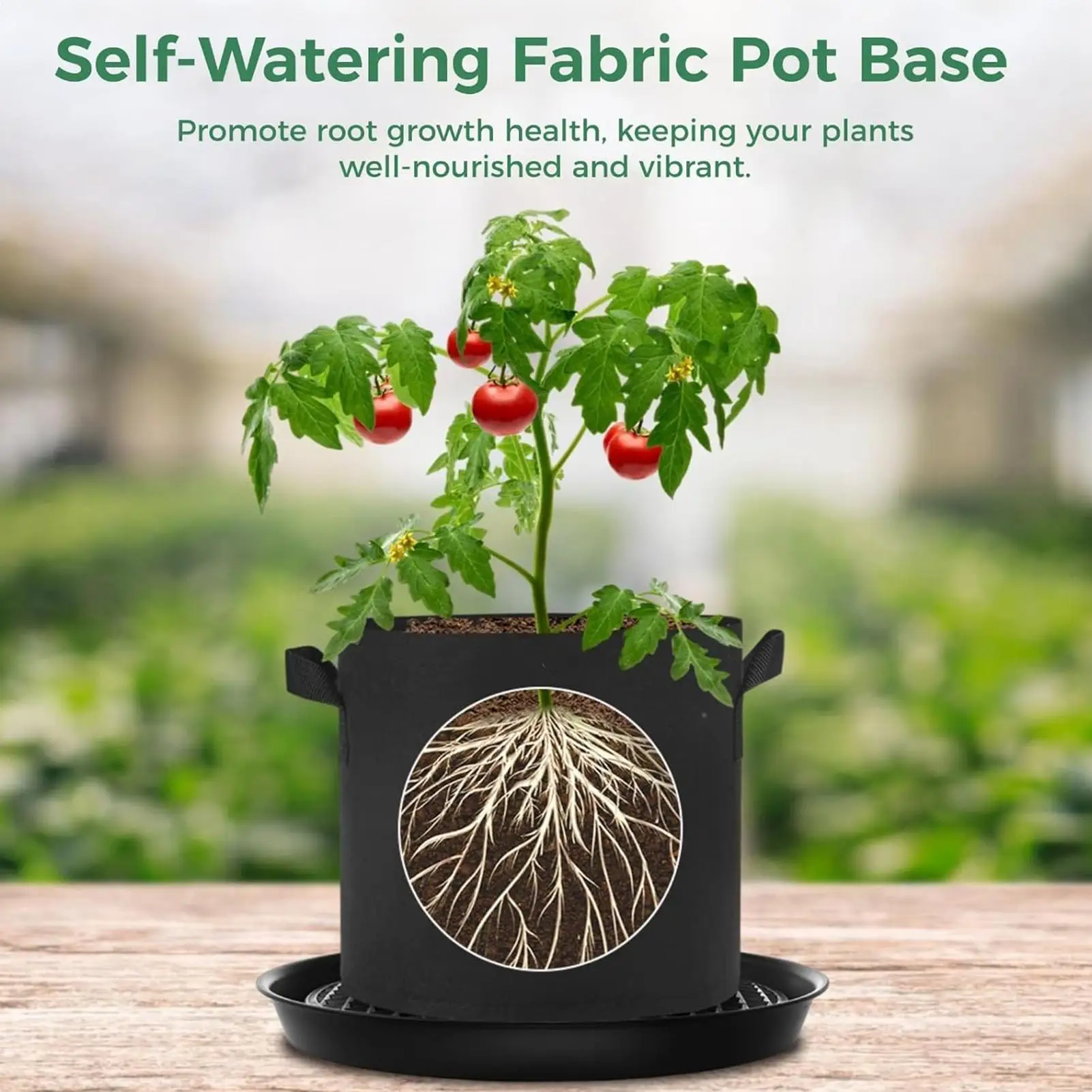 

Нижний поддон для полива, автоматические капельные блюдца для тканевого горшка, водонепроницаемая тканевая кашпо, блюдца для полива для внутреннего и наружного балкона