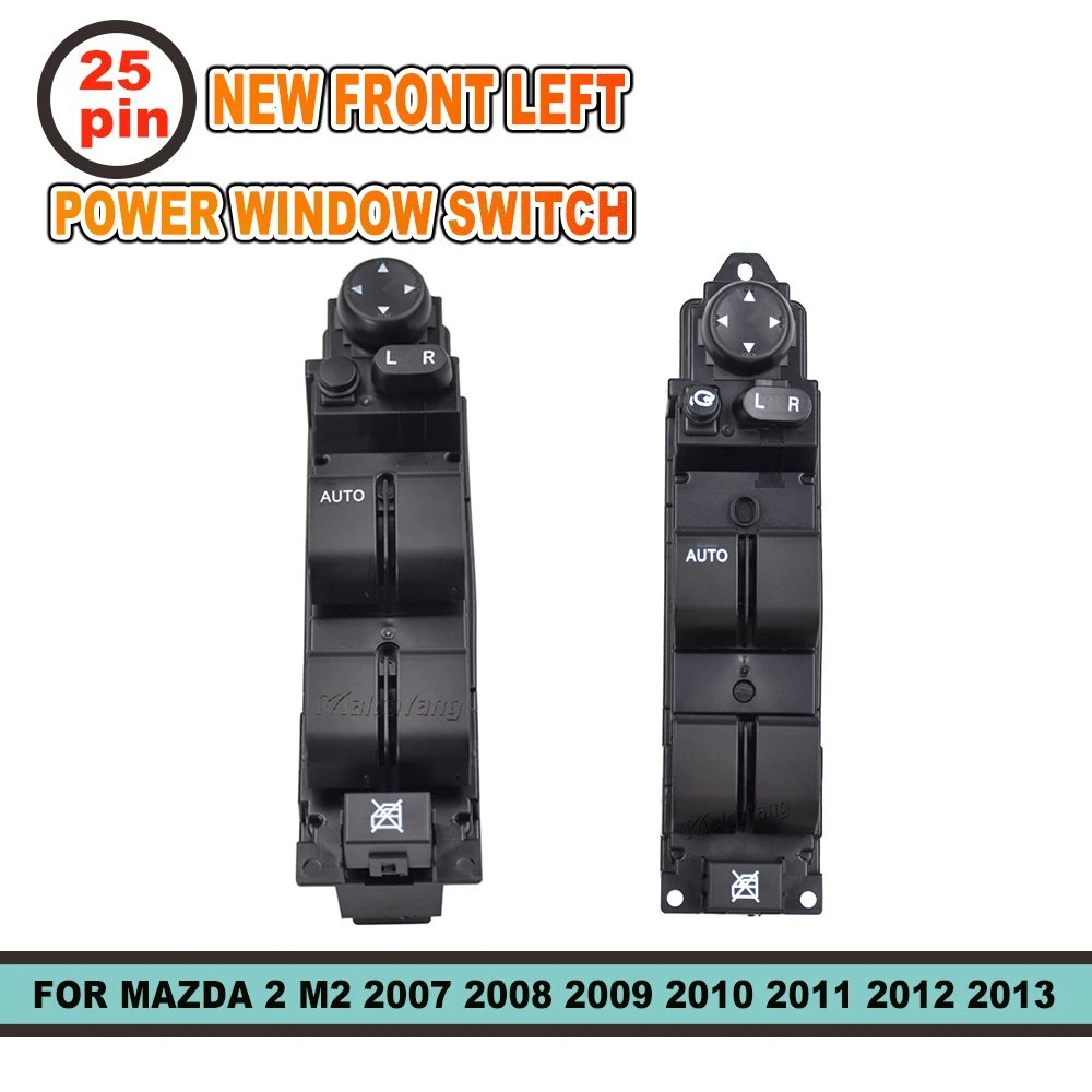 New Left Hand Drive Power Window Switch For Mazda 2 M2 2007 2008 2009 2010 2011 2012 2013 DF73-66-350B DF74-66-350B