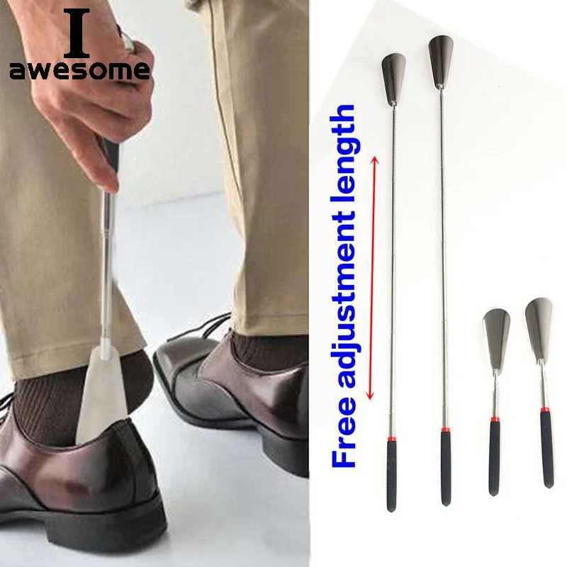 

Long Handle Shoehorn 26.5~74.5cm Silver Flexible Stainless Steel Shoe Horn Stick Shoe Lifter Tool Professional Shoe Spoon Tool