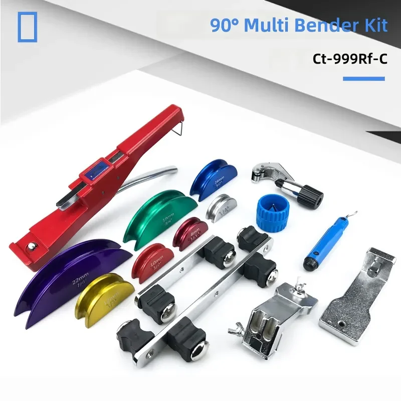 Copper Pipe Bender 6-22mm Combination Tube Bending Tool with Reverse Belt CT-274 Manual Plumbing Hand Tool New Plastic Box