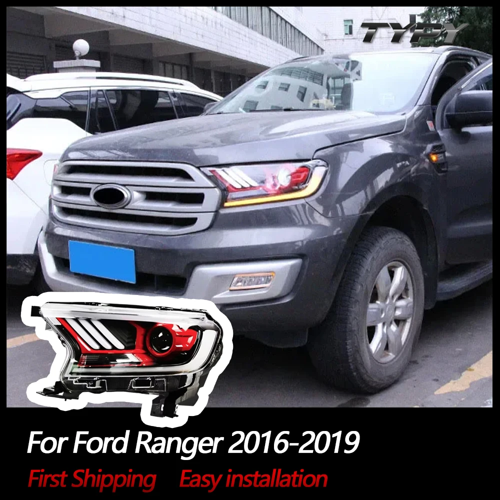 

Автомобильные фары, модифицированные светодиодные фары, светодиодные фары, светодиодные DRL дневные ходовые огни для Ford Ranger 2016-2019