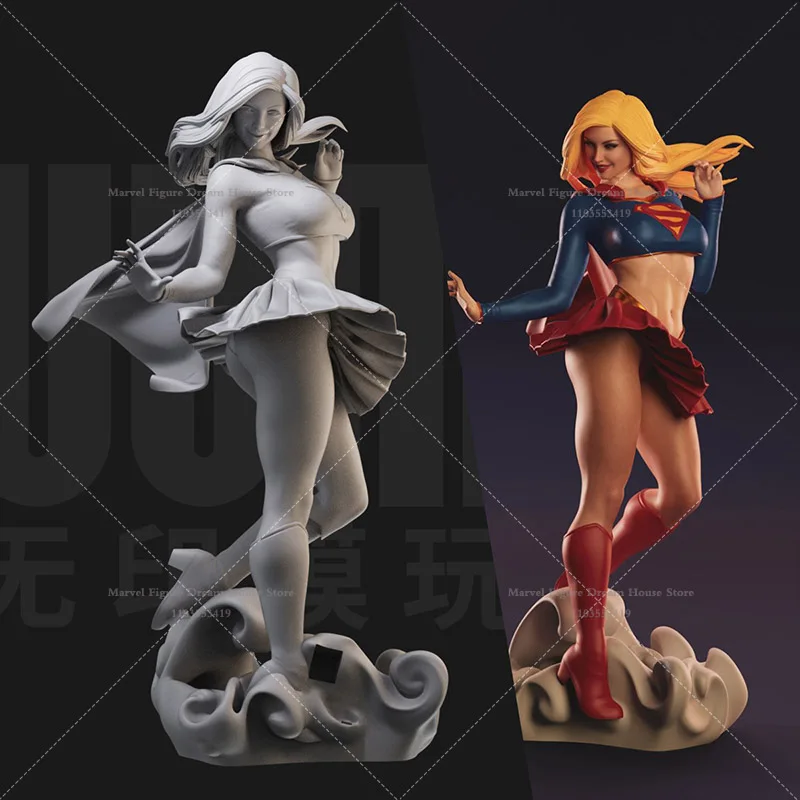

1/24 1/18 Scale Supe Hero Supergirl Alien Helpful Kara Zor-El Science Fiction TV DIY Self-assembled 3D Resin Un-panited Model