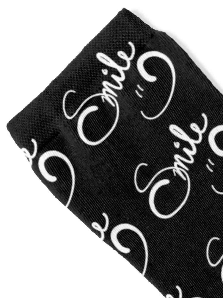 Smile (color-white) Socks with print moving stockings valentine gift ideas designer brand Women Socks Men's