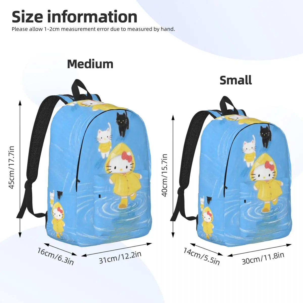 حقيبة ظهر هالو كيتي كارتونية للرجال والنساء كاجوال للطلاب والمشي لمسافات طويلة والسفر حقيبة كتف للكمبيوتر المحمول هدية #6