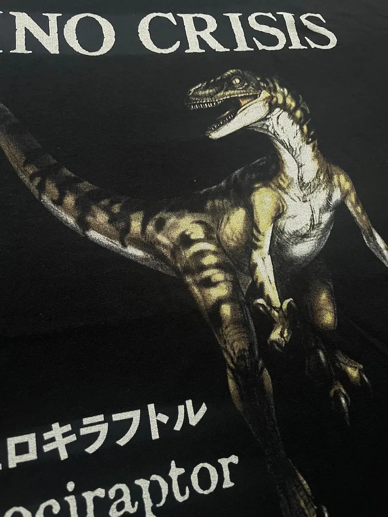 Dino Crisis - Velociraptor - T Shirt - Various Sizes Survival Horror