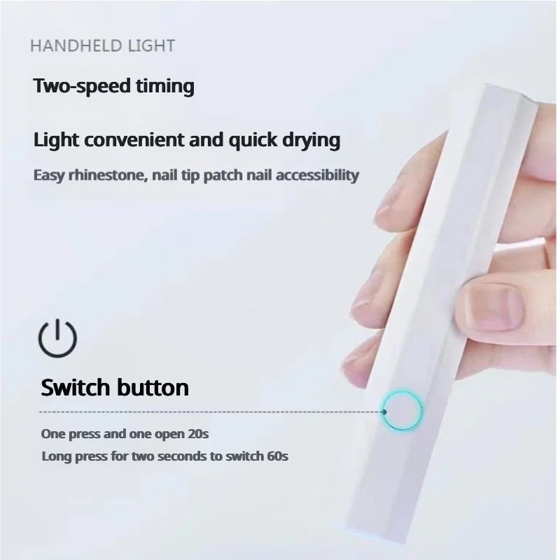 Weiß USB Stift-Stil Nagel Trockner Uv-Licht Für Gel Nägel Uv Led Lampe Für Gel Polnisch Trocknen Lampe Taschenlampe stift Nail art Werkzeuge