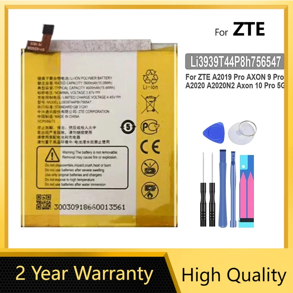 4000mAh Battery For ZTE A2019Pro AA2020 A2020N2 XON 9 Pro XON9 Pro/10 Pro XON10 Pro 5G