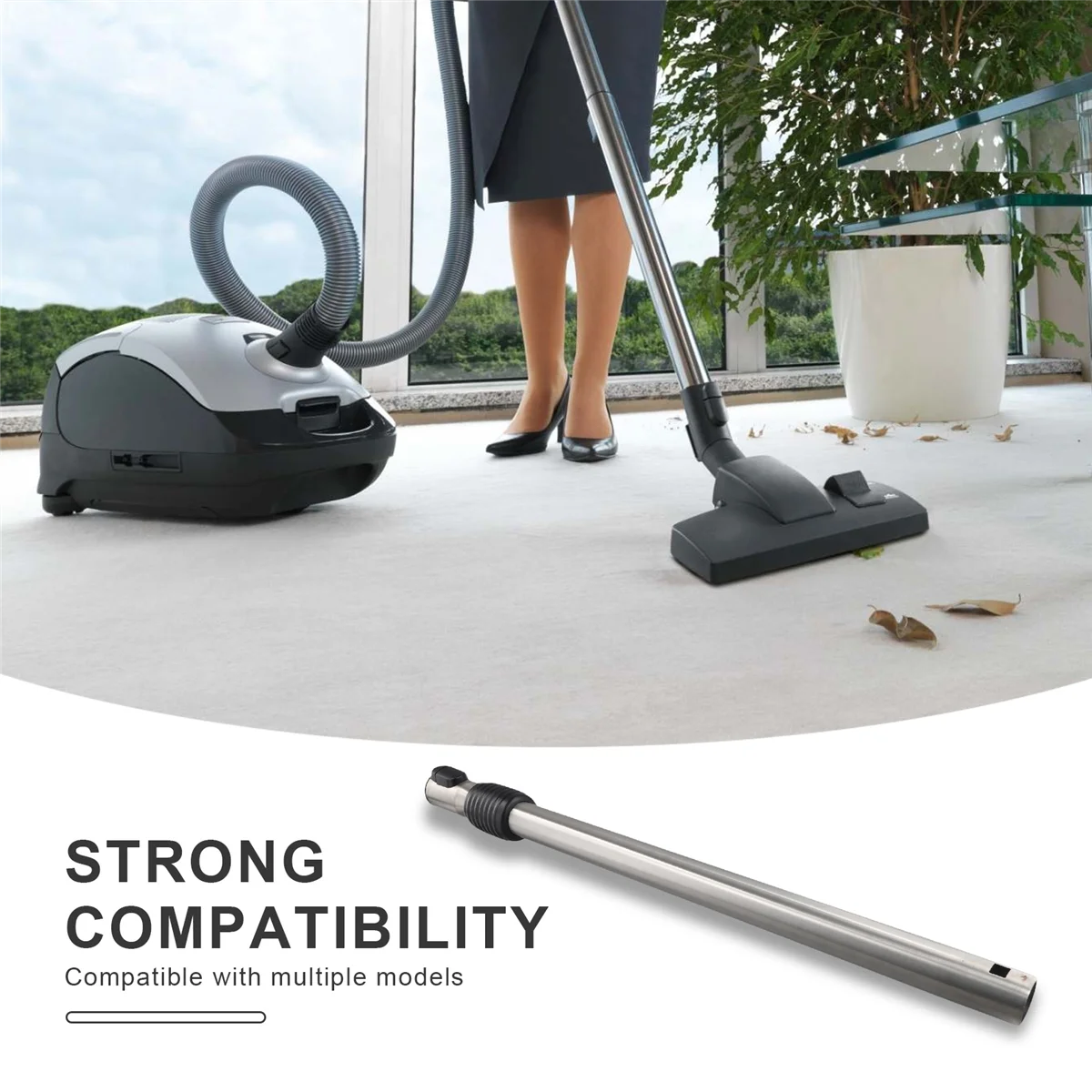 A56T Telescopic Suction Tube 35 mm Diameter with Click Function, Compatible for Miele Vacuum Cleaner S8, S6, S5, S4