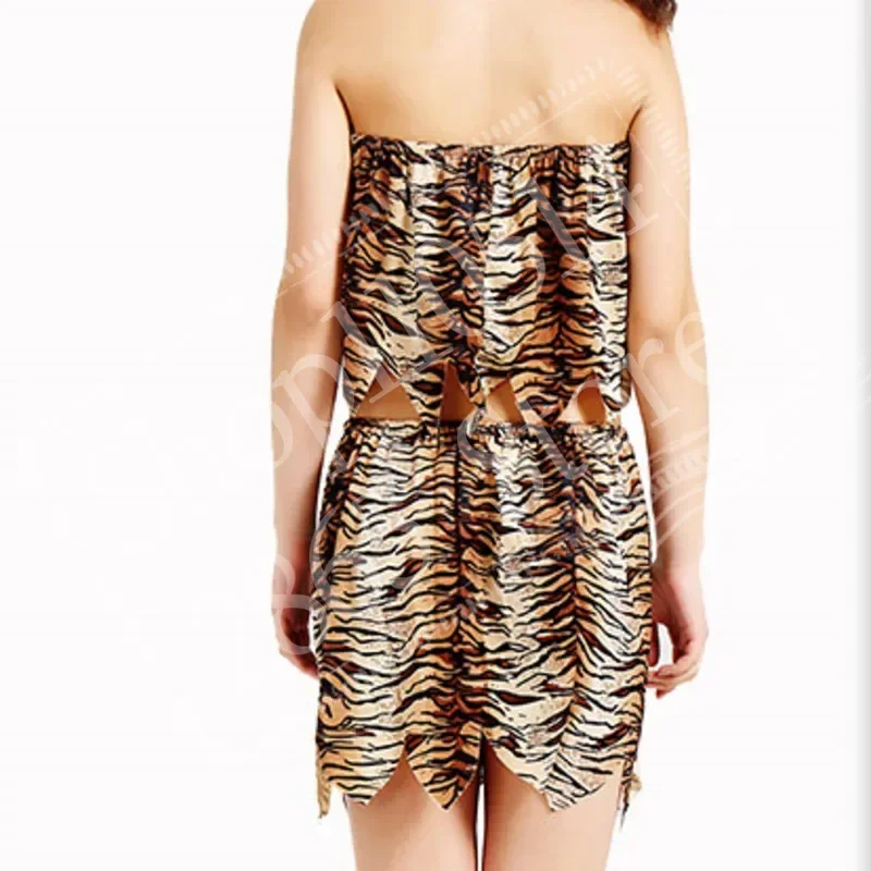 ليوبارد سافاج رجل الكهف كروودز البدائية مثير الملابس الهندية زي كرنفال هالوين ازياء للرجال الكبار يتوهم #6