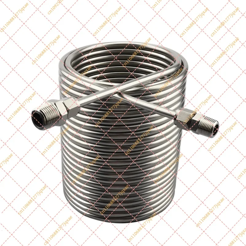 304 Stainless Steel Wort Chiller 20m Cooling Coil Immersion Beer Chiller Replacement