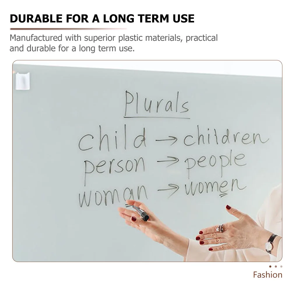 

125pcs Pen Clips Adhesive Plastic Pen Holders For Whiteboard School Office Use Multipurpose Lightweight Stationery