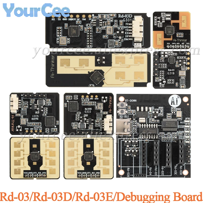 Rd-03E 24GHZ Radar Sensor Human Body Movement Precision Ranging Positioning Gesture Recognition Rd-03 Rd-03D Radar Sensor Rd-kit